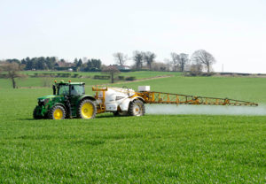 tractor spraying